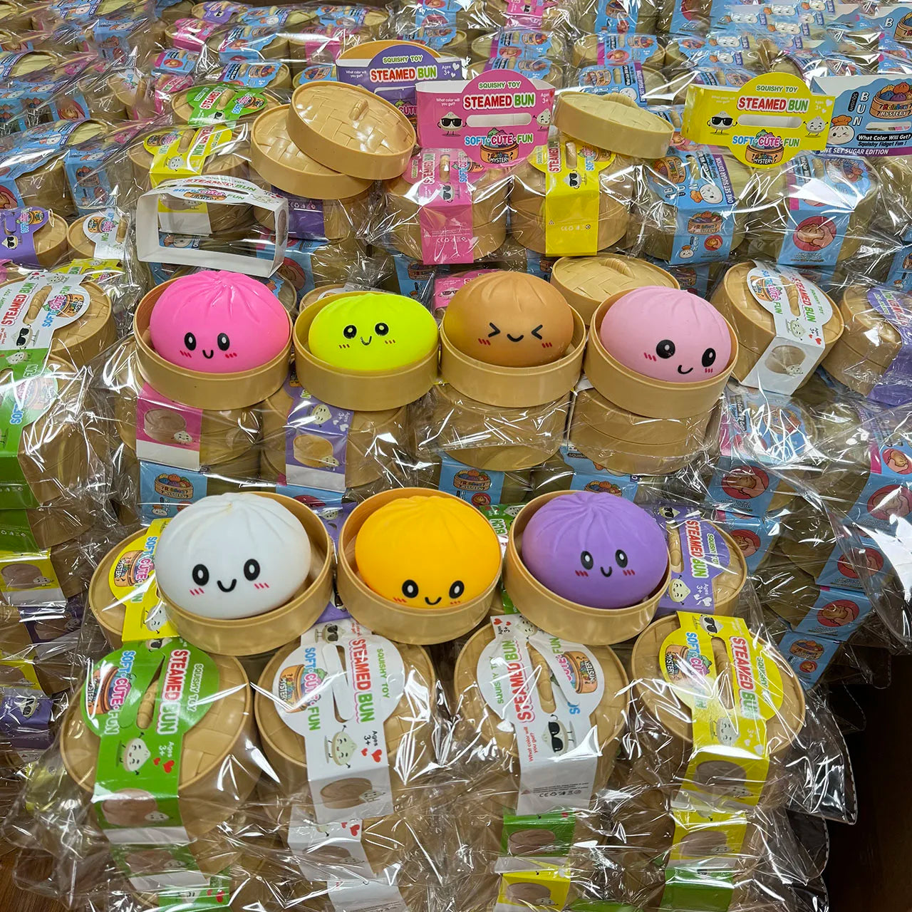 Giant Dumpling Mystery Box: Random Color Glitter Squishy Toy, Maltose Texture Slow Rising Stress Ball, Aesthetic Desk Toys
