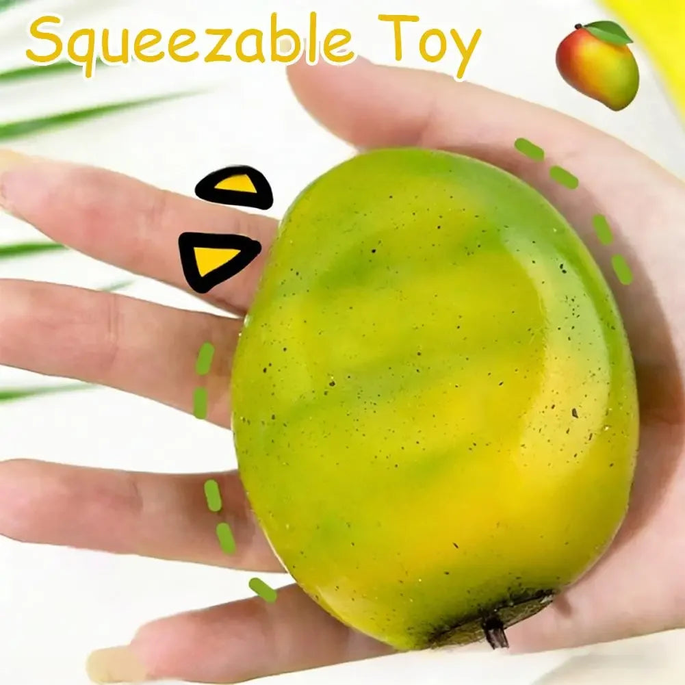 Strawberry Mango Pinch Music Color Change Slow Rebound Release Stress Relieving Ball Stress Relieving Toy Artifact