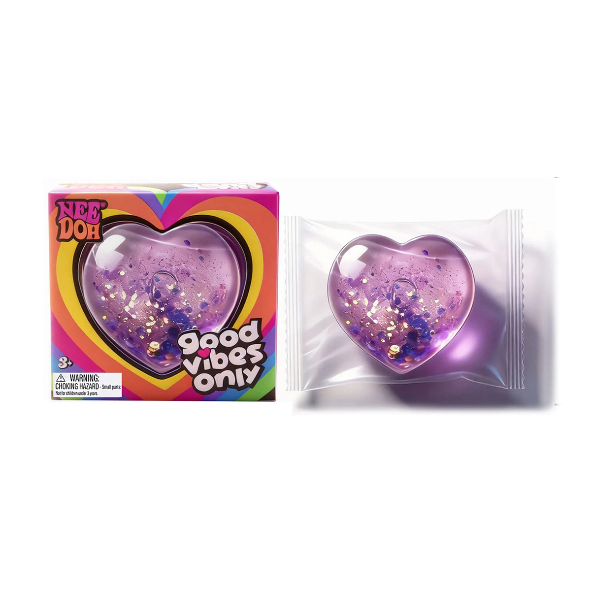 Heart Shaped Squishy Fidget Toy Soft Fast Rebound Sensory Squeeze Pink Blue Purple
