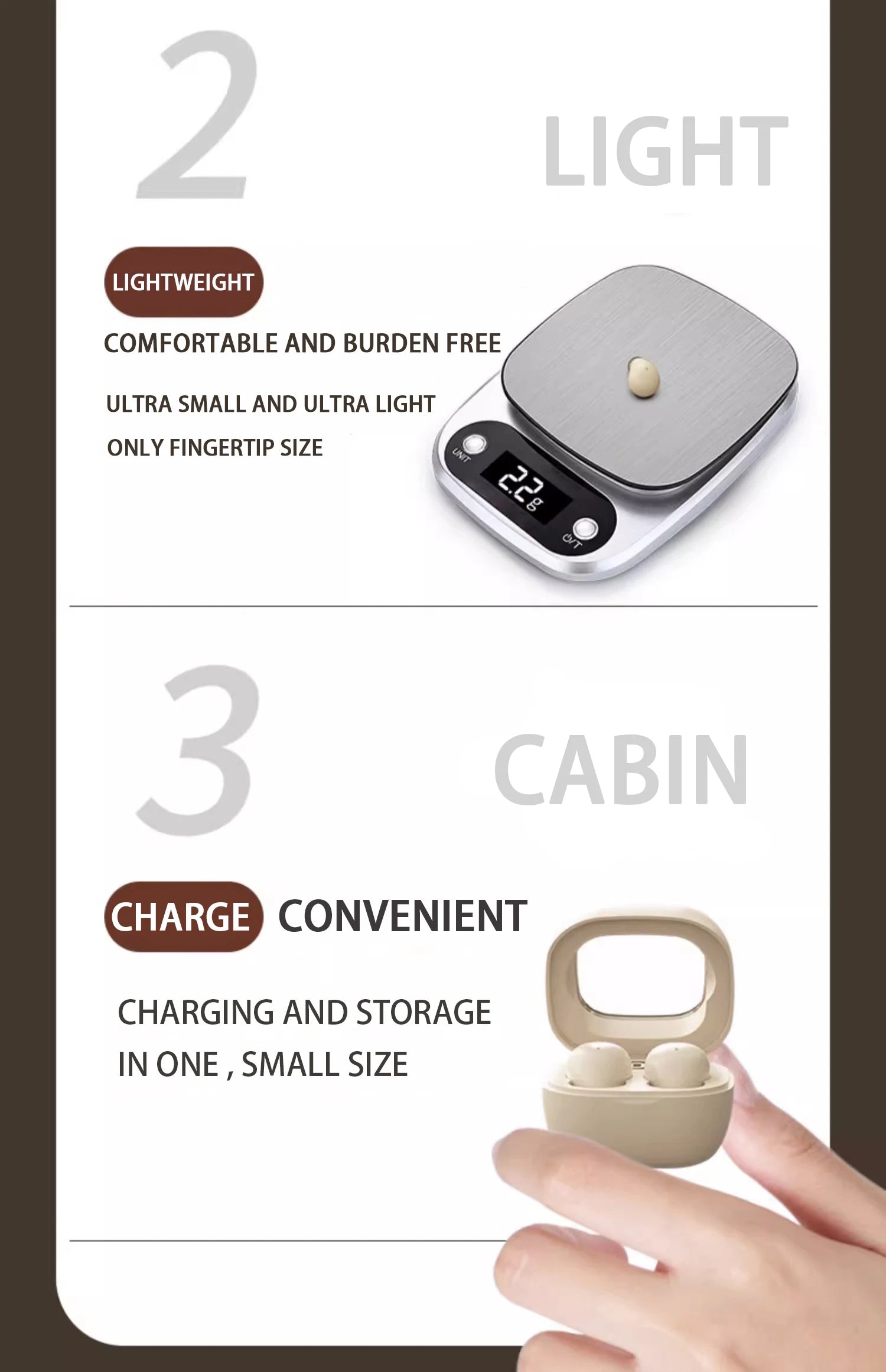 SHUKE SK19 Mini Invisible Earbuds Bluetooth 5.3 – Sleep & Sport, IPX5 Waterproof, 480H Standby