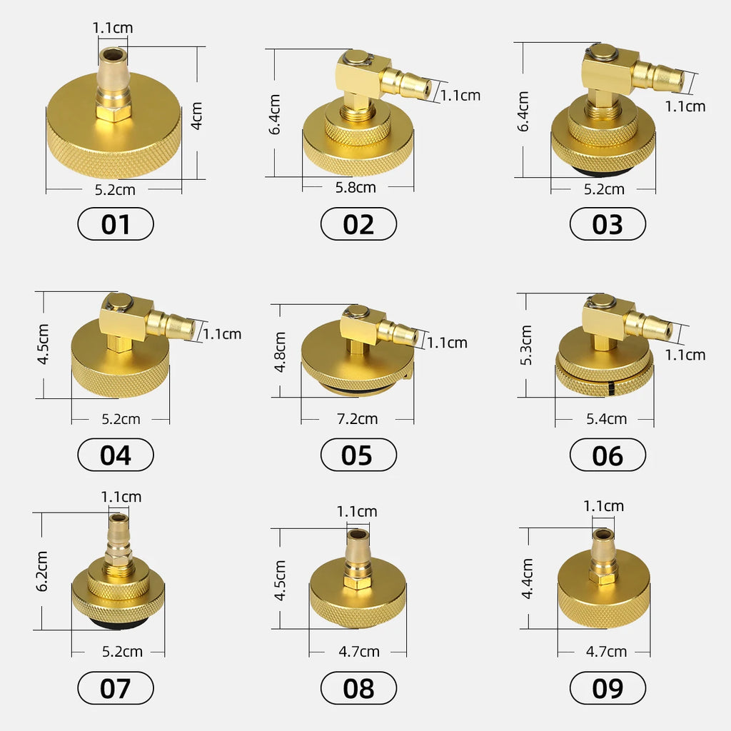 AUTOOL AST618 Brake Clutch Fuel Exchange Connector Kit Drained Tool Car Brake Fluid Connector Brake Fluid Oil Changer Pump Tool