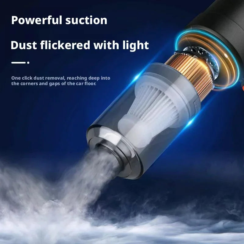 2-in-1 Cordless Car Vacuum & Air Duster Portable Rechargeable for Car & Home