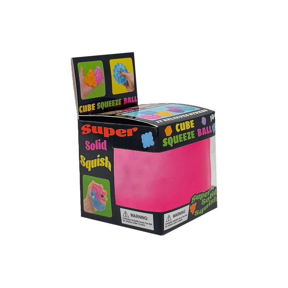 Squishy Cube & Gummy Bear Fidget Toys Slow Rising Sensory Squeeze Box Options