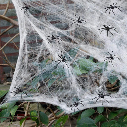 Halloween Decorations – Hanging Skull Ghost or White Spider Web
