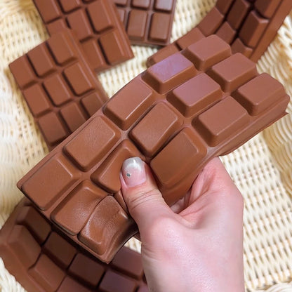 Chocolate Bar Squishy Toy, Slow-Rising Stress Relief Fidget, 1 or 3 Pack