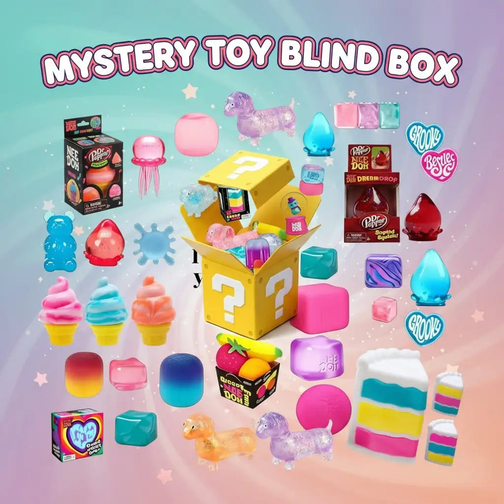 Draws Squishy Mystery Box Random Blind Pack Slow Rising Sensory Fidget Toy Set Stress Relief For Kids Adults