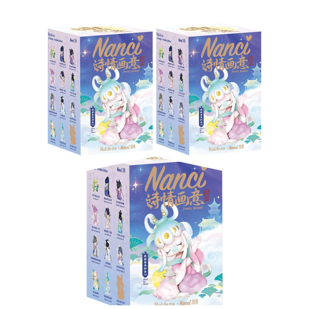 Rolife Nanci Blind Box Nanci's Poetic Beauty Action Figure Collectible Doll Toys Surprise Box Gift for Kids Friends Adults
