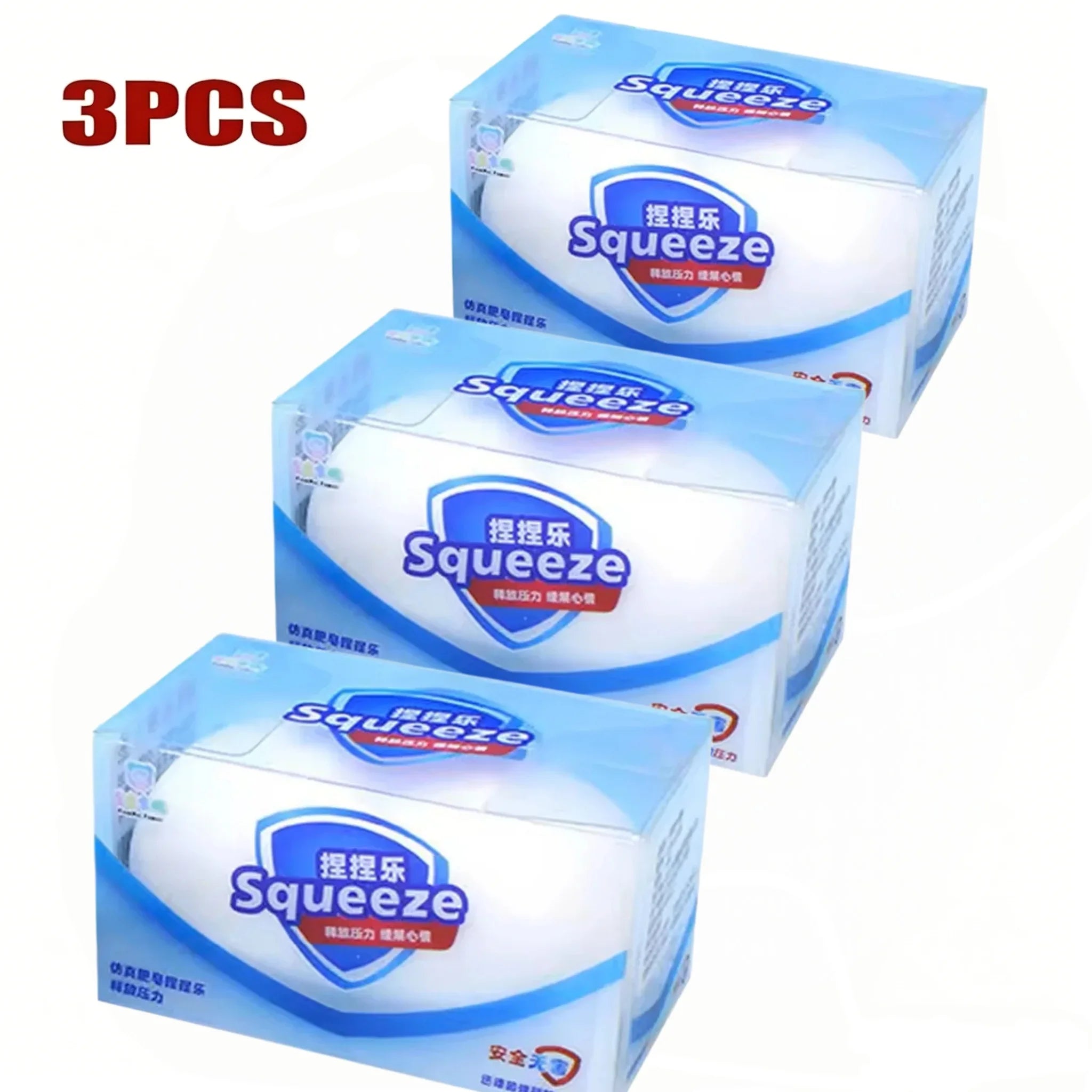 Soap Ball Squishy Soap Stress Ball Fidget Toy Crunchy Squeeze Ball Round Blocks Filled ASMR Anti Stress Toys for Adults