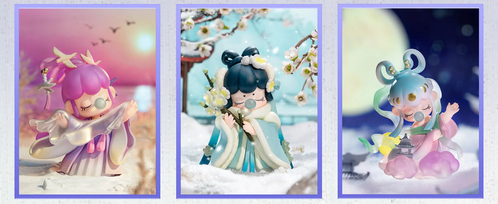 Rolife Nanci Blind Box Nanci's Poetic Beauty Action Figure Collectible Doll Toys Surprise Box Gift for Kids Friends Adults