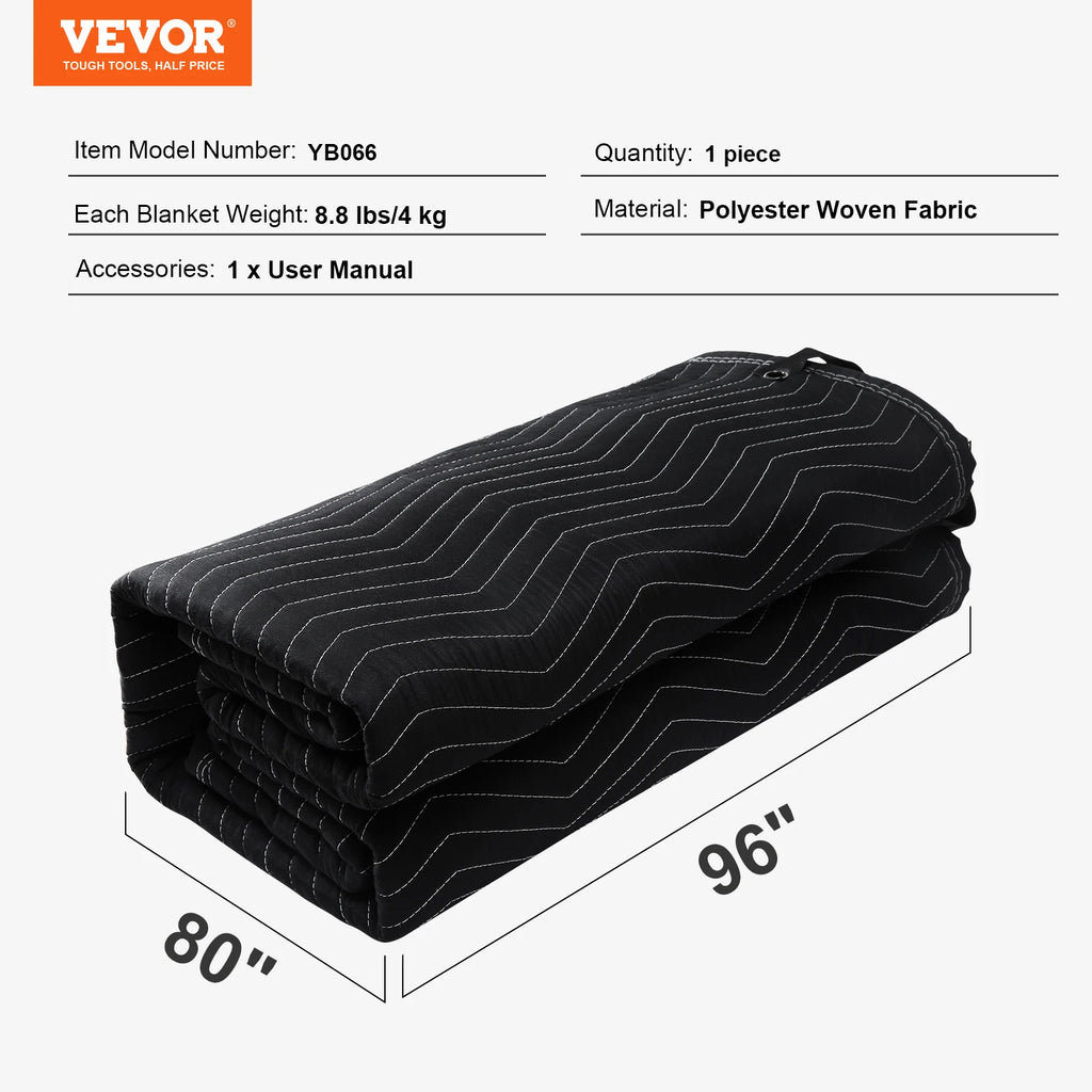 Sound Dampening Blanket 96x80 - Studio Acoustic Noise Blocking with Grommets
