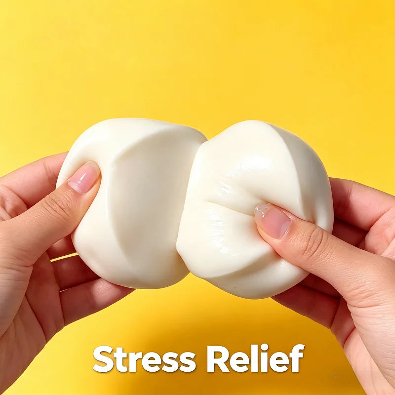 Squeeze Toys Milk Cake Squeeze Taba Soft Toy, Cute Milky White Squeeze Toy, Finger Toy, Stress Relief Toy, Soft Girl Birthday Gift Toy