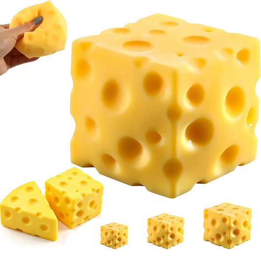 Cheese Squishy Toy – Slow-Rebound Squeeze Fidget