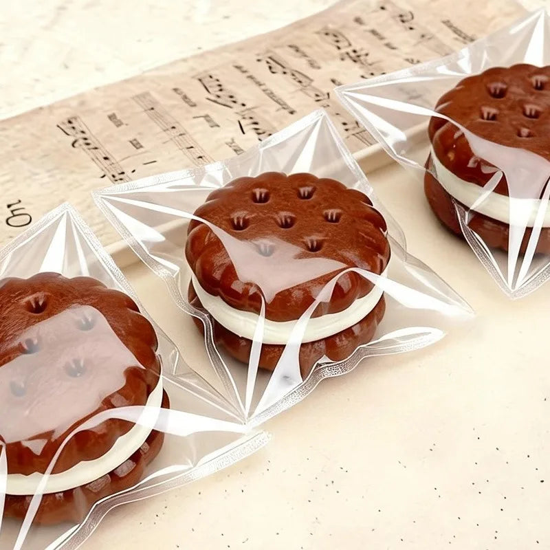 Squishy Sticky Tower Cookies Soft and Stretchy Relaxation Toys | Ultra-Soft Stress-Relief Squeeze Toy, a Cute and Kid-Friendly Biscuit-Like Sensory Stress Ball with a Unique Design, Perfect as a Gift to Relive Anxiety, Suitab