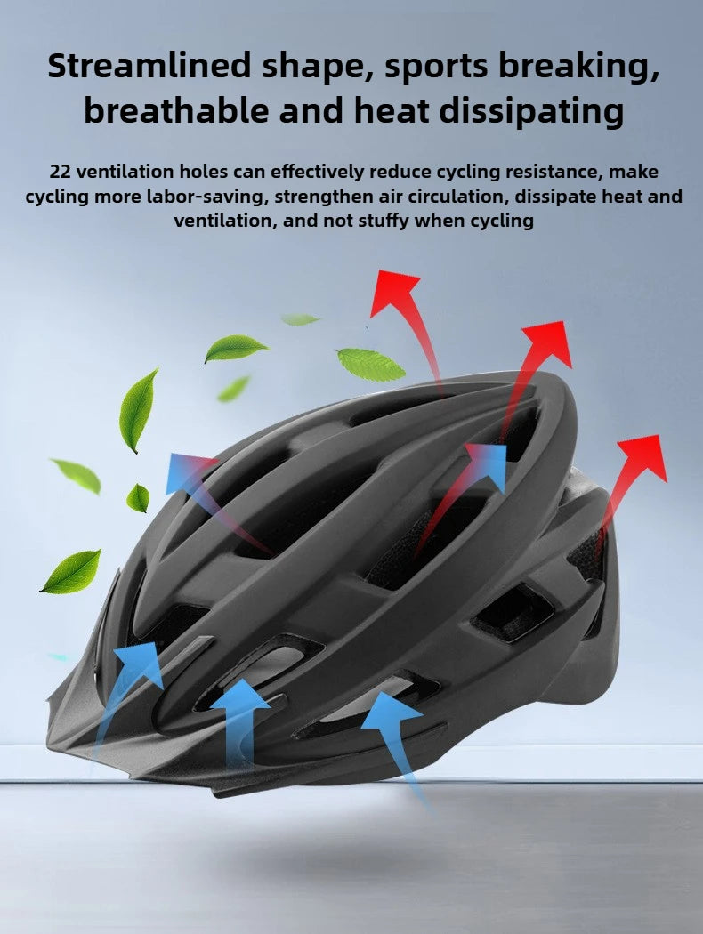 Ultralight Cycling Helmet Integrally-molded Men Women Racing Helmet 52-62cm 22 Hole Cycling Safety Cap MTB Road Bike Accessories