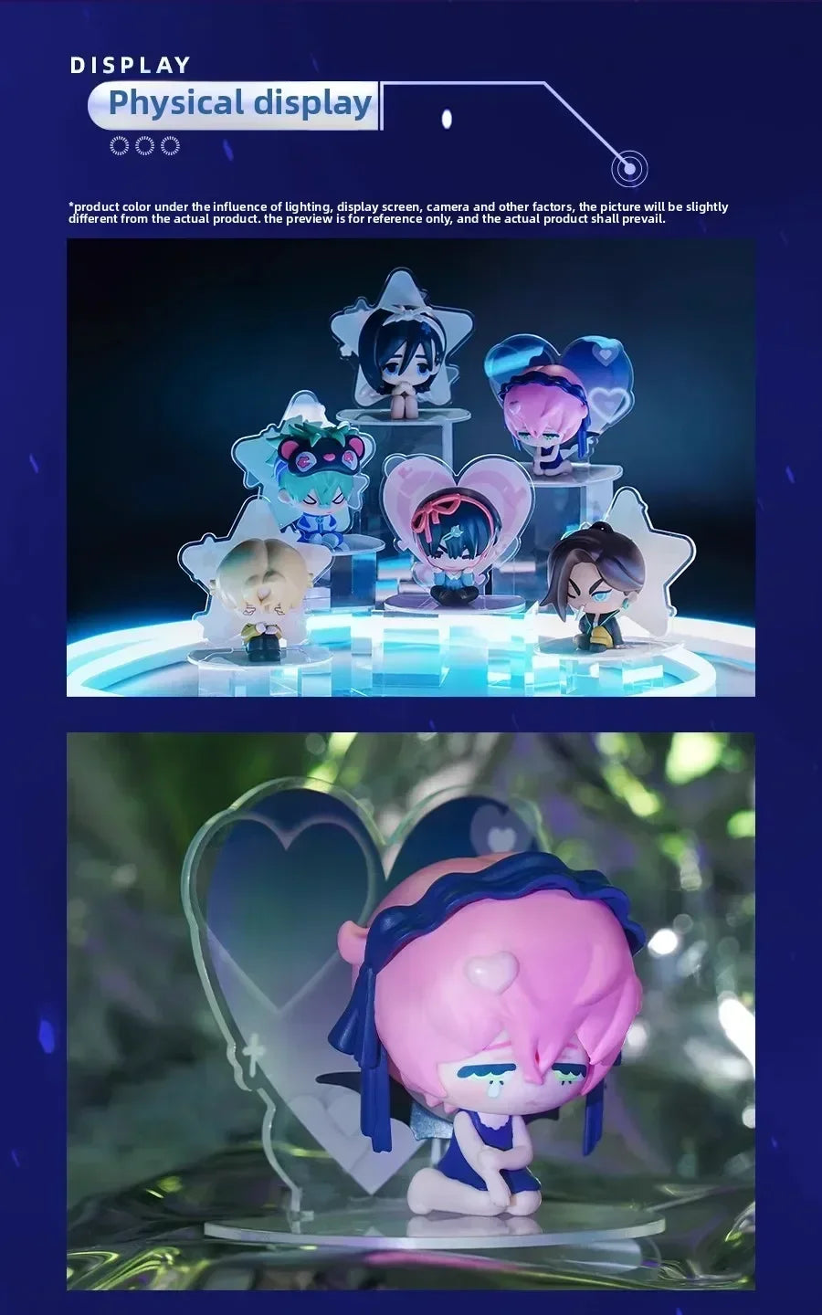 6PCS Blind Box Alien Stage Free Stage Series TILL Two-dimensional Animation Peripherals Collection Model Doll Surprise Gifts Toy