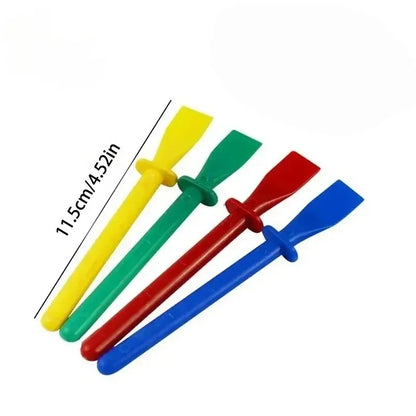 8-20pcs Glue Spreaders,Polypropylene Glue Smear Sticks Applicator, Painting Scrapers For Handmade DIY Art Leather Craft Tool