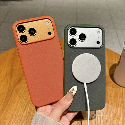Magnetic Woven Phone Case for iPhone 18 17 16 15 Pro Max MagSafe Cover