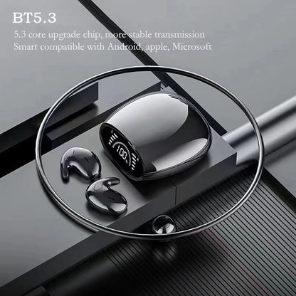 SK Sleep Headphones Bluetooth 5.3 Ultra-Thin Invisible Wireless Earbuds Waterproof Sport Button Control