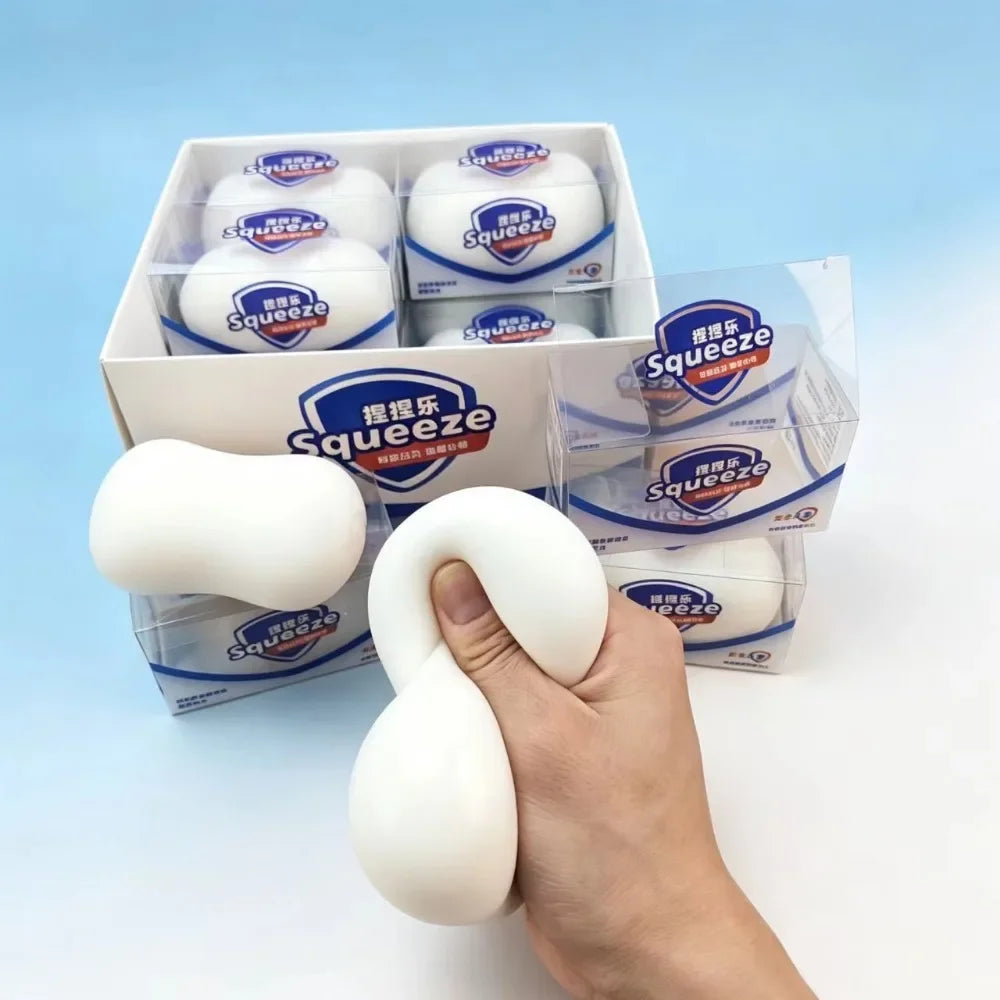 Soap Ball Squishy Soap Stress Ball Fidget Toy Crunchy Squeeze Ball Round Blocks Filled ASMR Anti Stress Toys for Adults