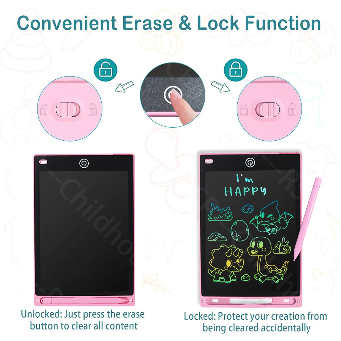 8.5 Inch LCD Writing Tablet for Kids – Digital Drawing & Handwriting Pad (Ages 3–8)