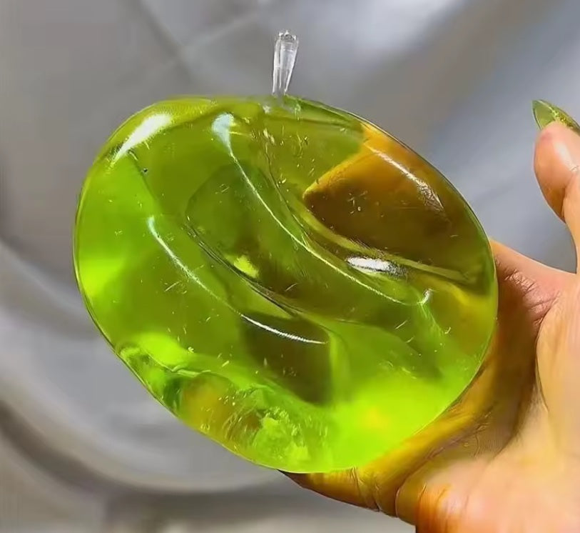 Green Apple Slushie Squishy 8cm Crunchy Moldable Non-Rebound Sensory Fidget Toy