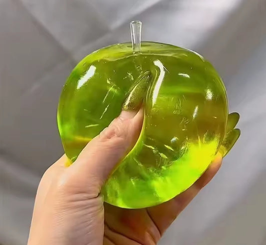 Green Apple Slushie Squishy 8cm Crunchy Moldable Non-Rebound Sensory Fidget Toy