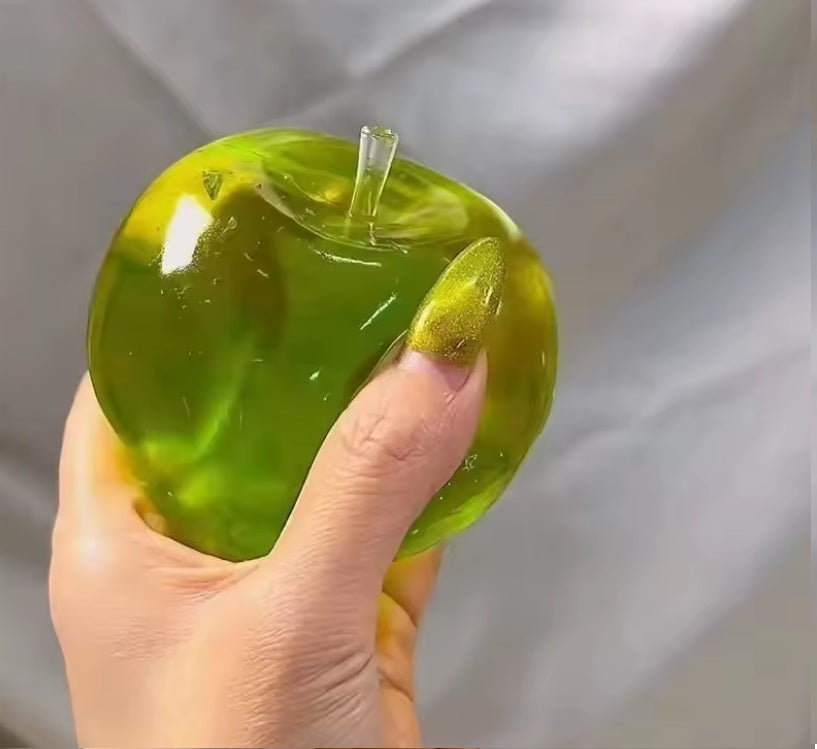 Green Apple Slushie Squishy 8cm Crunchy Moldable Non-Rebound Sensory Fidget Toy