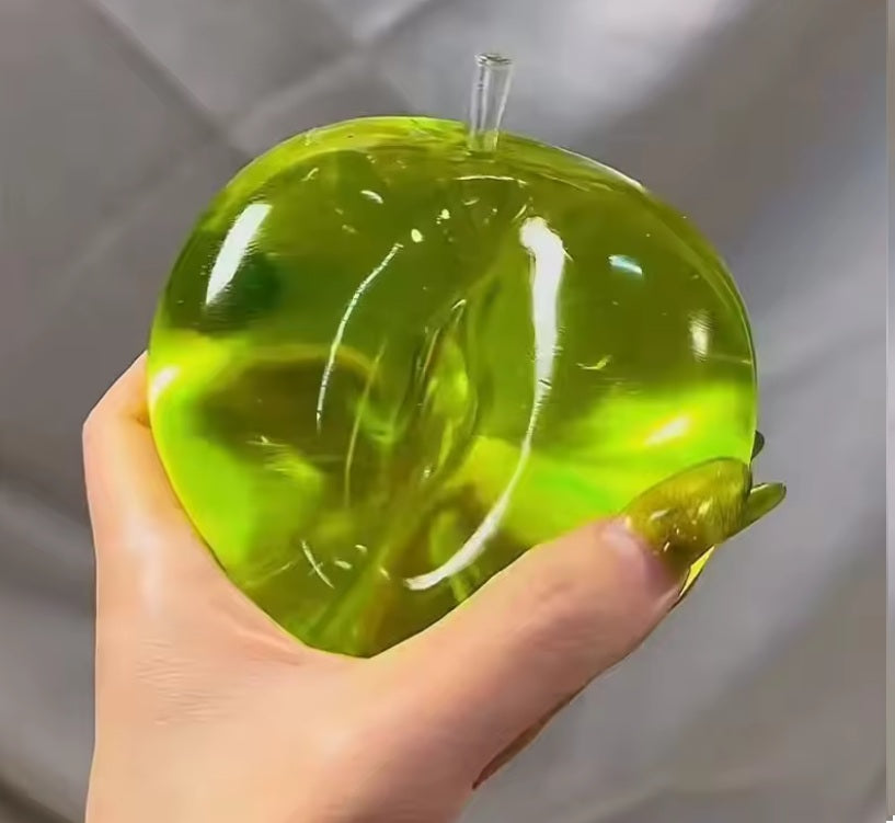 Green Apple Slushie Squishy 8cm Crunchy Moldable Non-Rebound Sensory Fidget Toy